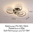Axyaa LED Ceiling Chandelier: Modern Dimmable Lighting for Home, Living Room, Bedroom