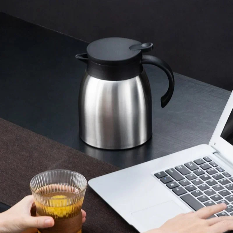 Axyaa Stainless Steel Tea Kettle Thermos Bottle with Tea-strainer