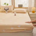 Axyaa 2025 Warm Fleece Fitted Sheet Set, Cozy Mattress Cover & Pillowcase, 3D Flower Design