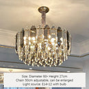 Axyaa Nordic Crystal LED Chandelier for Home Art Decor Lighting