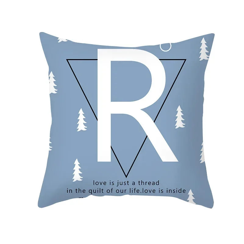 Axyaa Reindeer Print Cushion Cover: Nordic Modern Geometric Design for Home Sofa.