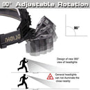 Axya Waterproof USB Rechargeable LED Headlamp with COB Torch-18650