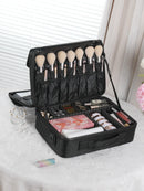 Axyaa Makeup Artist Professional Kit Train Case Waterproof Leather Organizer