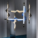 Axyaa Nordic Vertical Pendant Light - PVC Tube Ceiling Kitchen Island Lamp