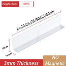 Axyaa Transparent Plastic Shelf Divider for Convenience Store and Supermarkets