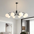 Axyaa Glass Pendant Lights for Kitchen Island Dining Living Room - LED Chandelier Ceiling Lamp Fixtures