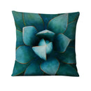 Axyaa Tropical Palm Leaf Print Cushion Cover for Living Room, Bedroom, and Car