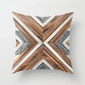 Axyaa Wood Texture Marble Pillowcases - Geometric Cushions Case for Home Decor