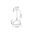 Axyaa Walnut Color Bar Table: Retro Highend Dining Pendant Lamp