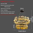 Axyaa Modern Circular Pendant Light for Stylish Living Room and Dining Room