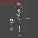 Axyaa Modern Stair Chandelier: LED Pendant Light for Living Room