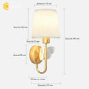 Axyaa Modern Fabric Shade Wall Sconces for Home, Hotel, Study Rooms