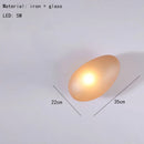 Nordic Glass LED Wall Lamp Gold Metal Home Decor Axyaa Gray Amber White Blue