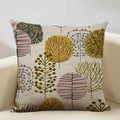 Nordic Style Cotton Tree Of Love Throw Pillow Cover 45x45CM Square Axyaa Brand