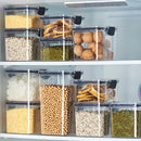 Axyaa Stackable Food Storage Jar Set for Cereal, Candy, Tea, and Dried Fruit