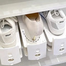 Axyaa Double-Layer Shoe Storage Cabinet with Layered Partition - Space Saving Entryway Organizer