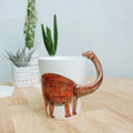Axyaa Dinosaur Ceramic Coffee Cup - 3D Animal Shape - Office Home Decor & Gift