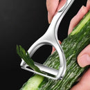 Axyaa Stainless Steel Paring Knife - Zinc Alloy Fruit and Melon Peeler