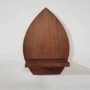 Axyaa Wooden Wall Shelf, Living Room Decor, Wall-mounted Planter Shelf