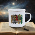 Axyaa Enamel Cup: Cute & Funny Original Anime Mug for Tea, Coffee, Beer & Travel