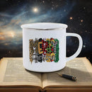 Axyaa Enamel Cup: Cute & Funny Original Anime Mug for Tea, Coffee, Beer & Travel