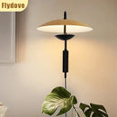Axyaa Nordic Iron Wire Bedhead Wall Light for Modern Living Spaces