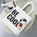 Axyaa Cartoon Dog Tote Bag - Foldable Shoulder Bag for Women and Students