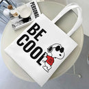 Axyaa Cartoon Dog Tote Bag - Foldable Shoulder Bag for Women and Students