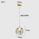 Axyaa Crystal Apple Copper Chandelier Pendant Lighting for Bedroom and Restaurant