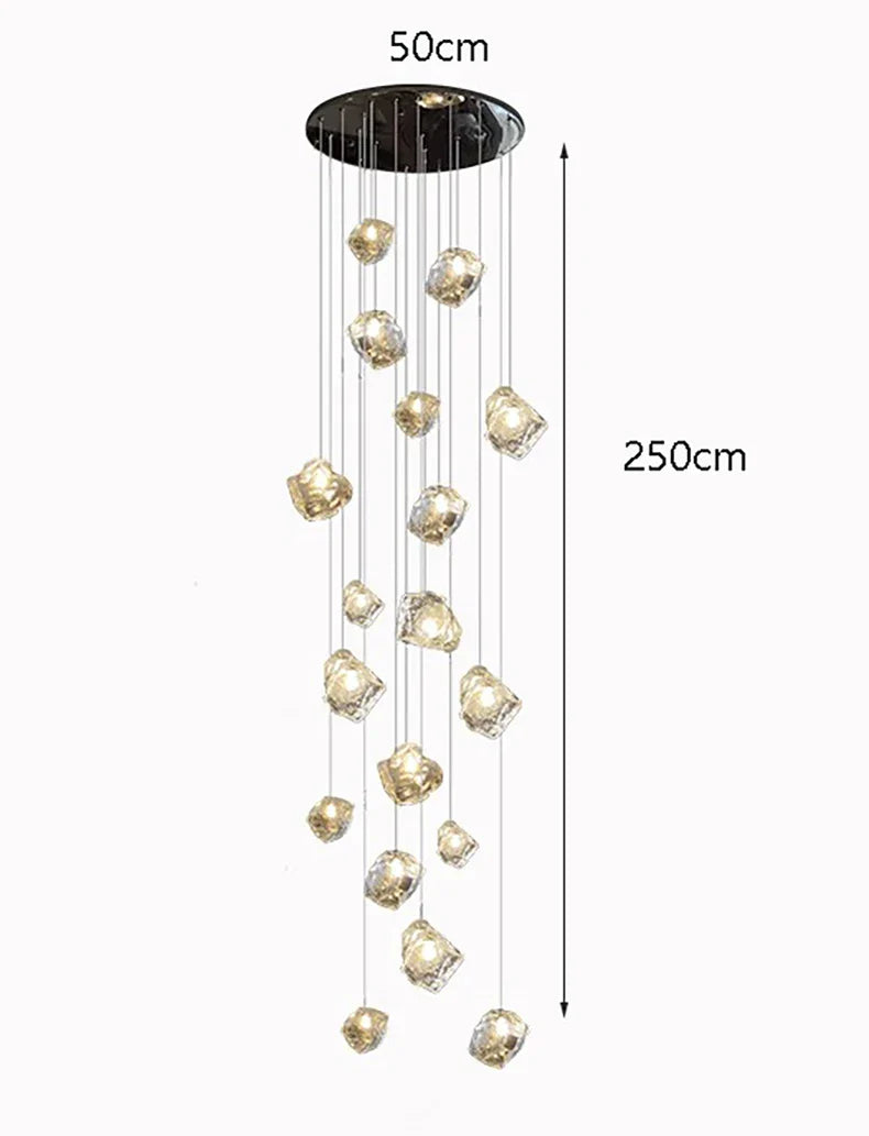 Axyaa Chandelier Set: Hall, Staircase, Indoor Lighting, Ceiling Lights