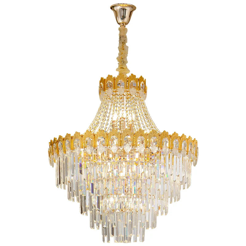 Axyaa Crystal Hall Lighting: High-End Villa Lift Living Room Lights