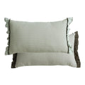 Axyaa Sand-Washed Cotton Lace Throw Cushion Cover with British Style, for Stylish Sofas.