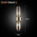 Axyaa Black Crystal Minimalist Wall Lamp Luxury Lighting