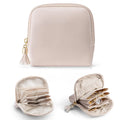 Axyaa Tassel Cosmetic Bag Mini Organizer Solid Color Jewelry Storage Bag