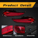 Axyaa LED Rear Bumper Reflector Lights for Toyota Yaris/Vios 2017-2019: Brake, Signal, Fog