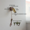 Axyaa Bedside LED Wall Lamp Switch for Living Room Modern Nordic Bathroom