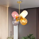 Axyaa Nordic Glass Chandelier, Modern Minimalist Decorative Lighting for Home & Hospitality