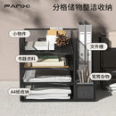 Axyaa Desktop Metal File Rack & Book Stand for Office Organization
