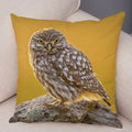 Axyaa Wild Owl Cushion Cover: Decorative Sofa Pillowcase for Home and Children's Room