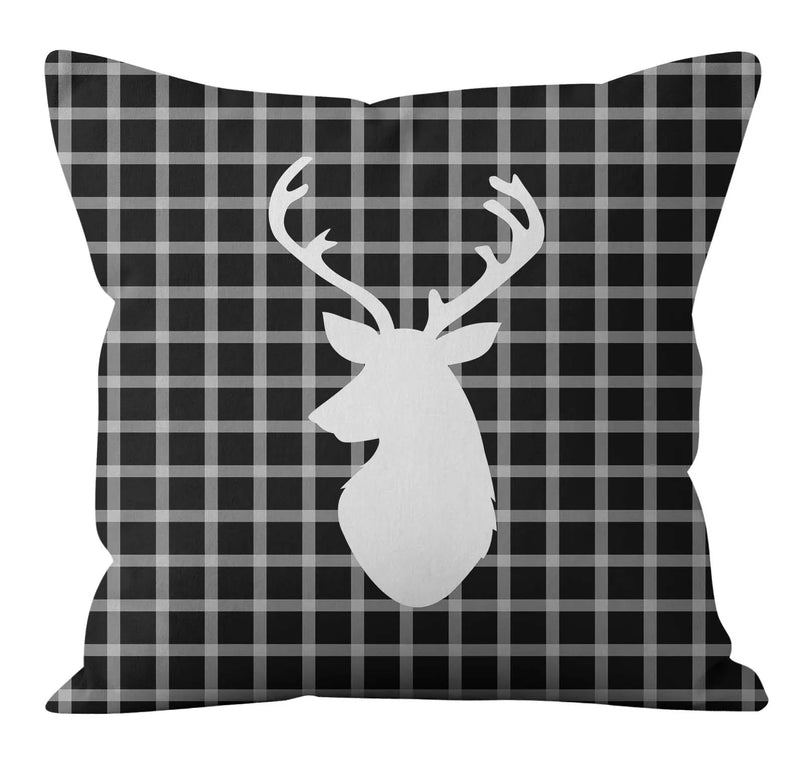 Axyaa Christmas Plaid Pillowcase for Home Sofa Decoration