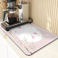 Axyaa Diatomaceous Earth Silicone Dish Mat Set - Kitchen Drying Mats