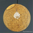 Axyaa Rattan Art Pendant Lights: Modern Hang Lamp for Home, Living Room Kitchen, Bar.