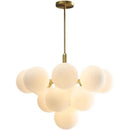 Axyaa Nordic Luxury Glass Chandelier LED Pendant Lights