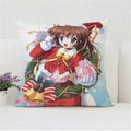 Axyaa Anime Peach Pillow Cover for Sofa Car Decoration, Polyester Cushion Case