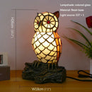 Axyaa Tiffany Rabbit Table Lamp Stained Glass Decoration Desk Lamp