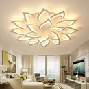 Axyaa Acrylic LED Ceiling Lamp Remote Dimming for Modern Living Room & Bedroom