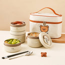 Axyaa Stainless Steel Insulated Lunch Box for Kids & Students