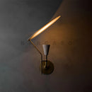 Adjustable LED Wall Lamp Sconce for Reading Bedroom Living Room Study, Axyaa Brass Lights