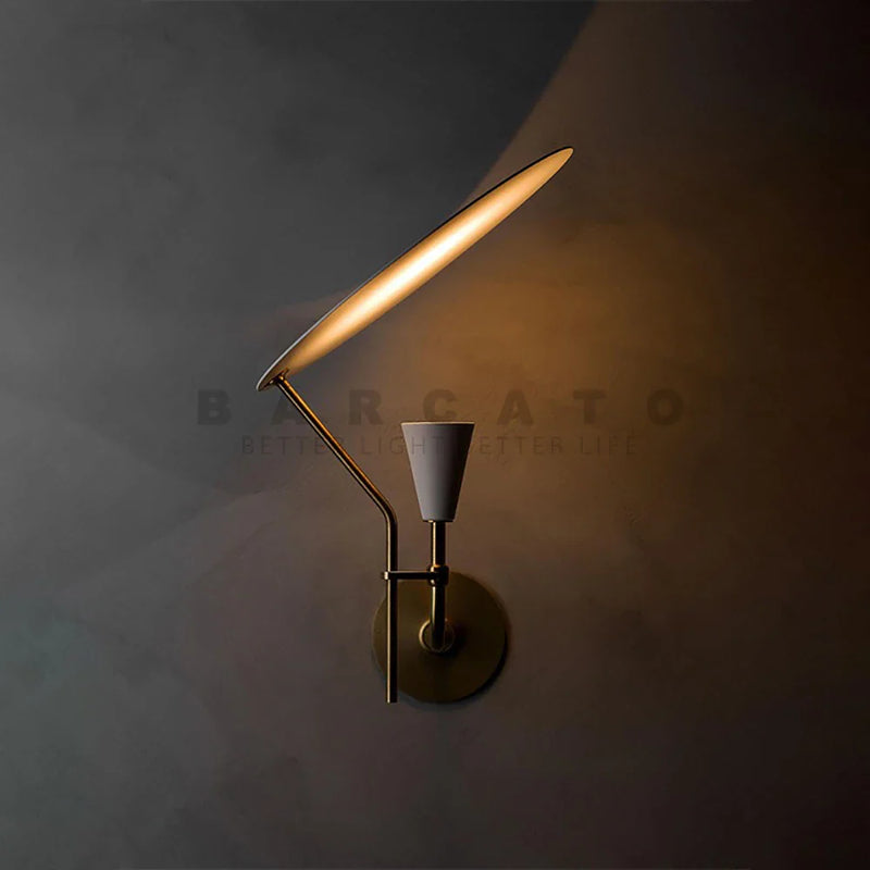 Adjustable LED Wall Lamp Sconce for Reading Bedroom Living Room Study, Axyaa Brass Lights