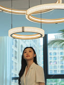 Axyaa Nordic Ring Chandelier for Living, Dining & Bedroom